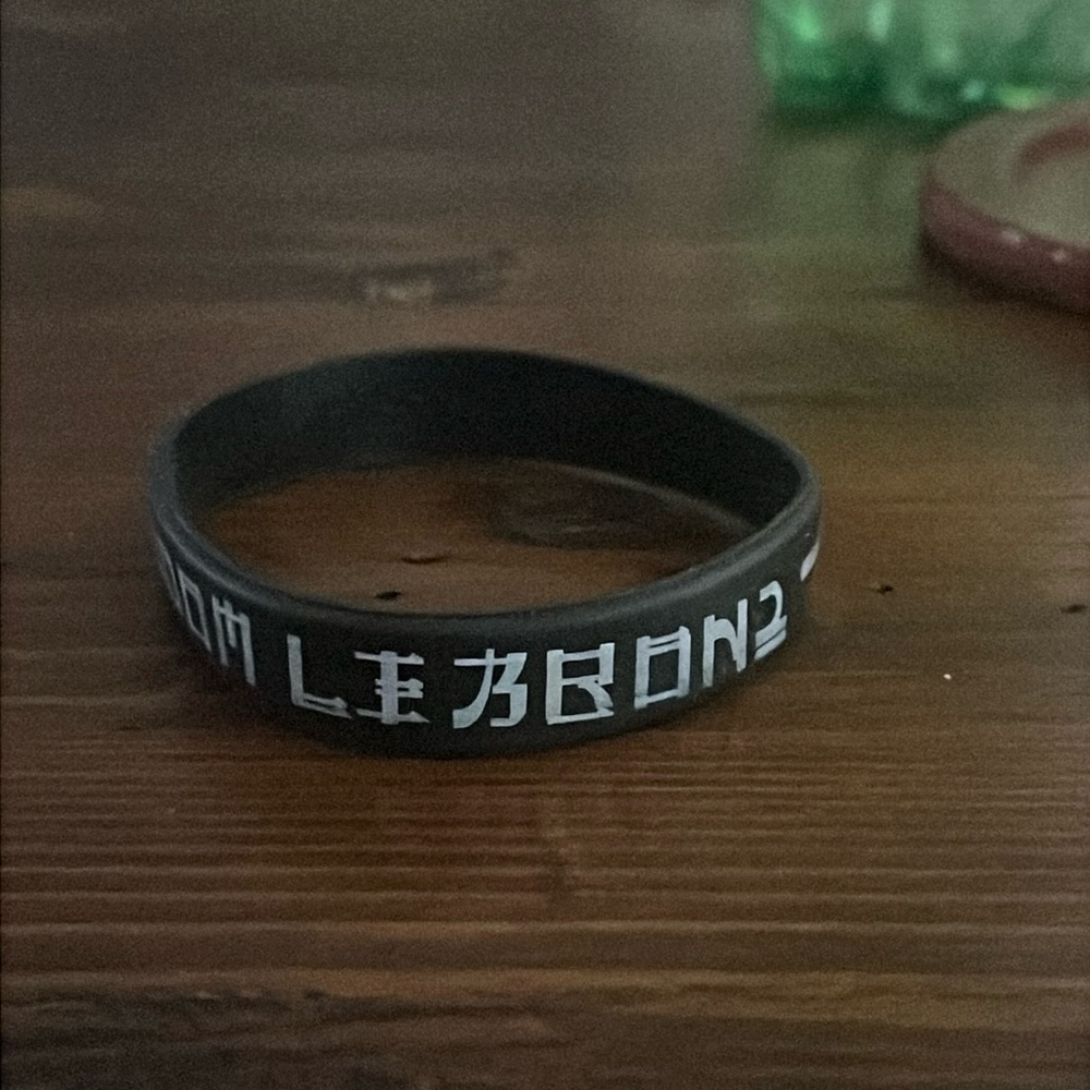 Nike Zoom LeBron Chamber of Fear Baller ID Band Wristband black vintage